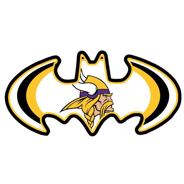 Minnesota Vikings Batman Logo DIY iron on transfer (heat transfer)